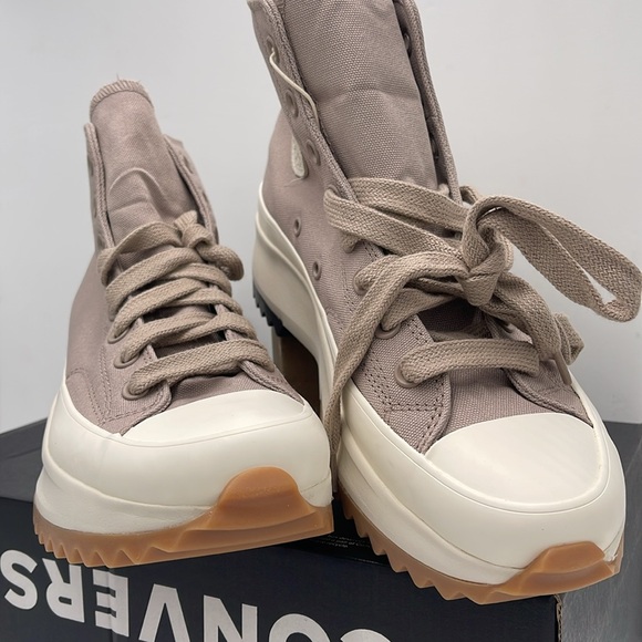 Converse WMNS RUN STAR HIKE HI WONDER STONE/EGRET/BLACK A08706C Platforms Snkrs - Picture 5 of 16